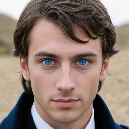 Prompt: Give me a picture of a ibéric young man, what does a ibéric man with blue eyes look like for real ?