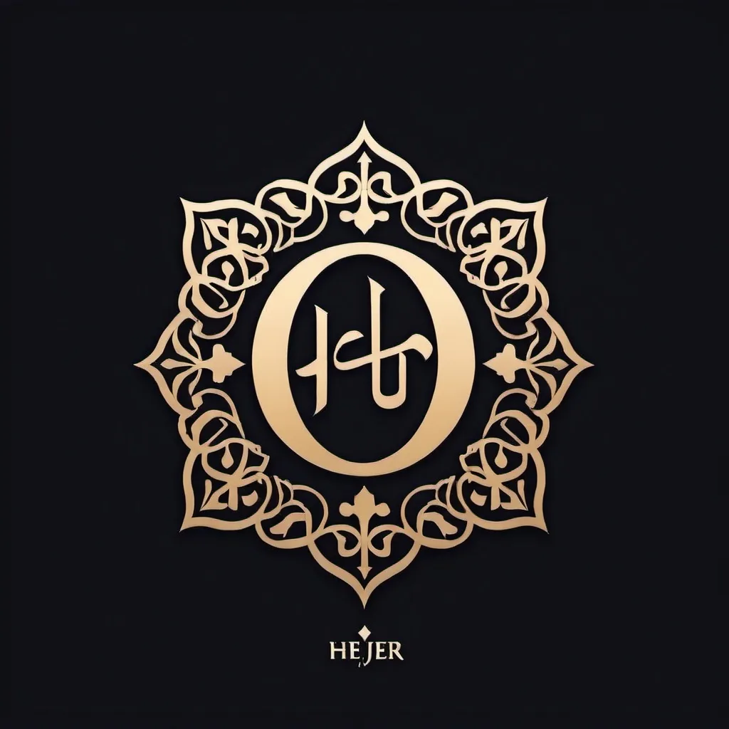 Prompt: create a beautiful logo for this name in arabic with korean with french style, the name is : Hèjer
the name of the logo is Héjer