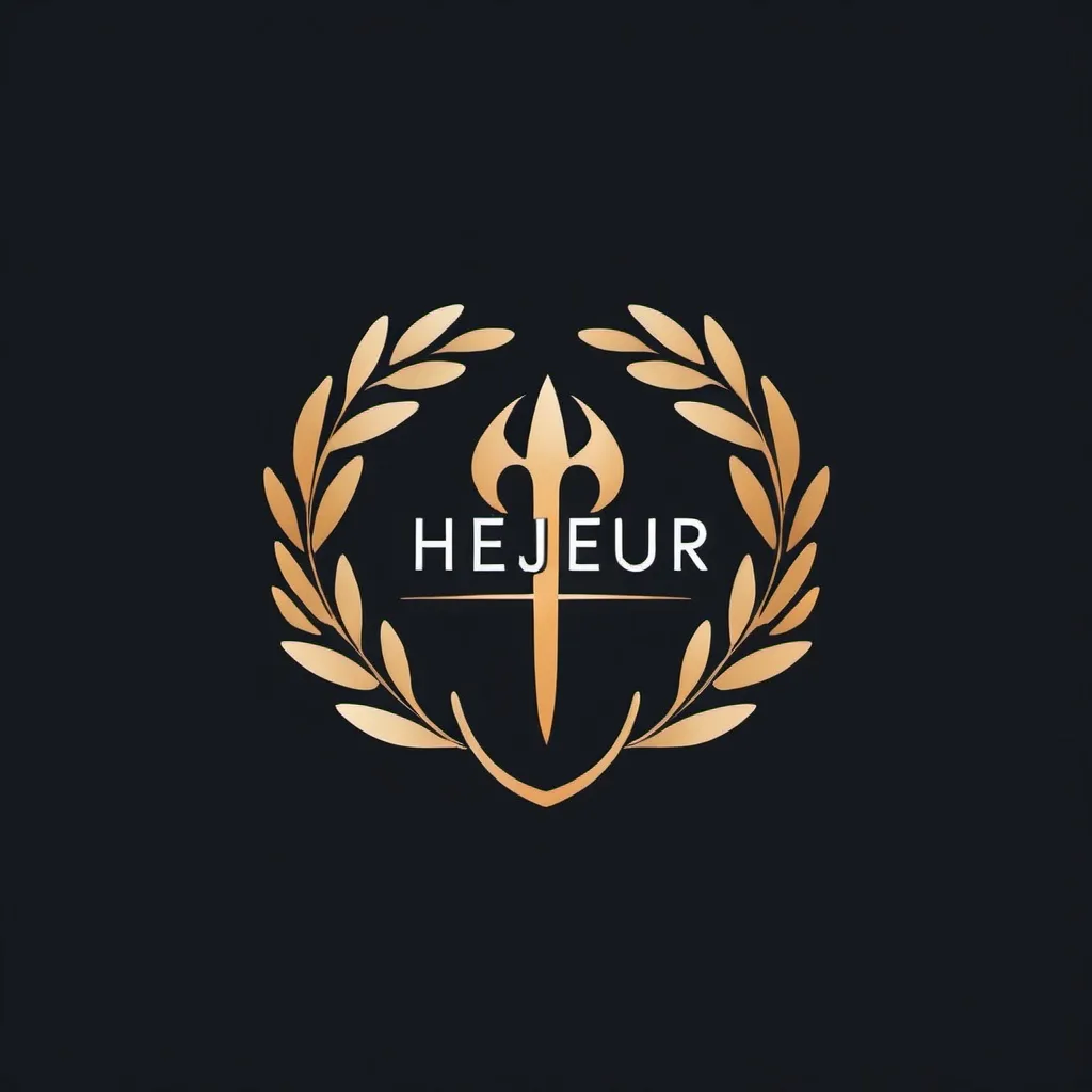 Prompt: create a beautiful logo for this name: Hèjeur