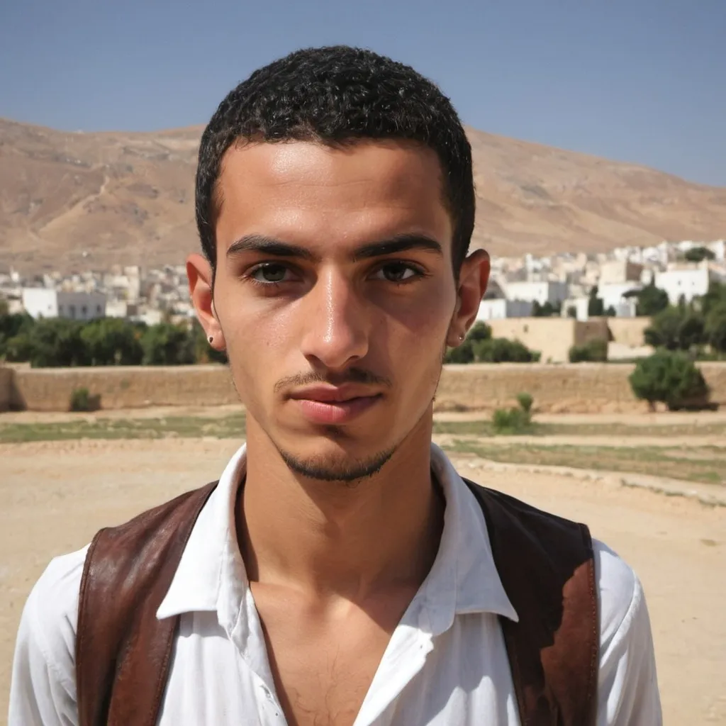 Prompt: Give me a picture of a  young  gitane algerian men, what does look like for real ?