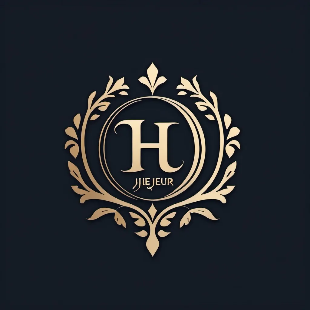 Prompt: create a beautiful logo for this name in arabic with korean with french style, the name is : Hèjeur