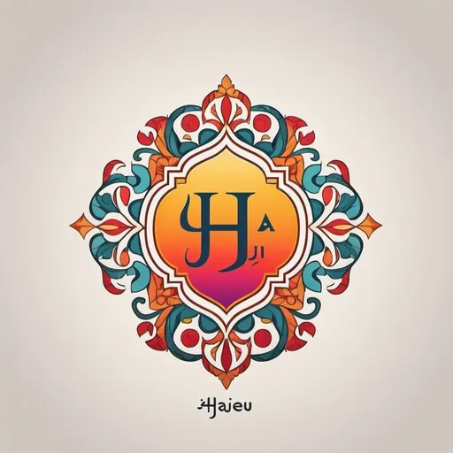 Prompt: create a beautiful colored styled logo for this name in arabic with korean with french style, the name is : H a j e u r
the name of the logo is H a j e U r