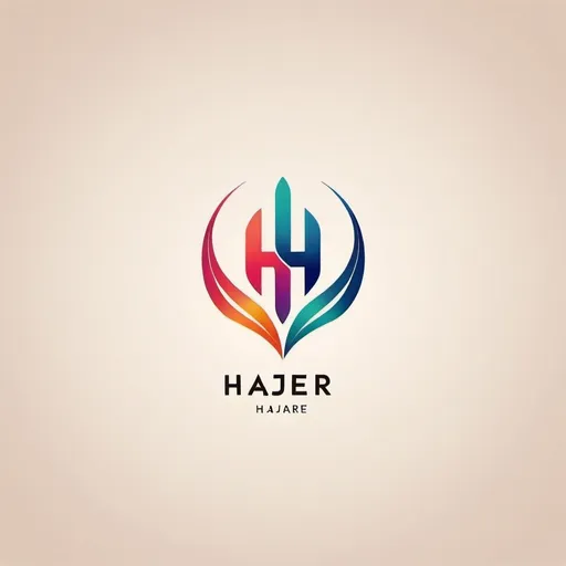 Prompt: create a beautiful colored logo for this name in arabic with korean with french style, the name is : H a j e r
the name of the logo is H a j e r