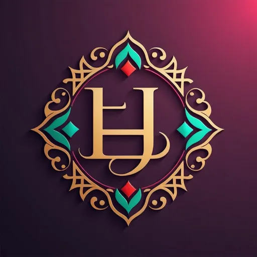 Prompt: create a beautiful colored styled logo for this name in arabic with korean with french style, the name is : H a j e u r
the name of the logo is H a j e U r