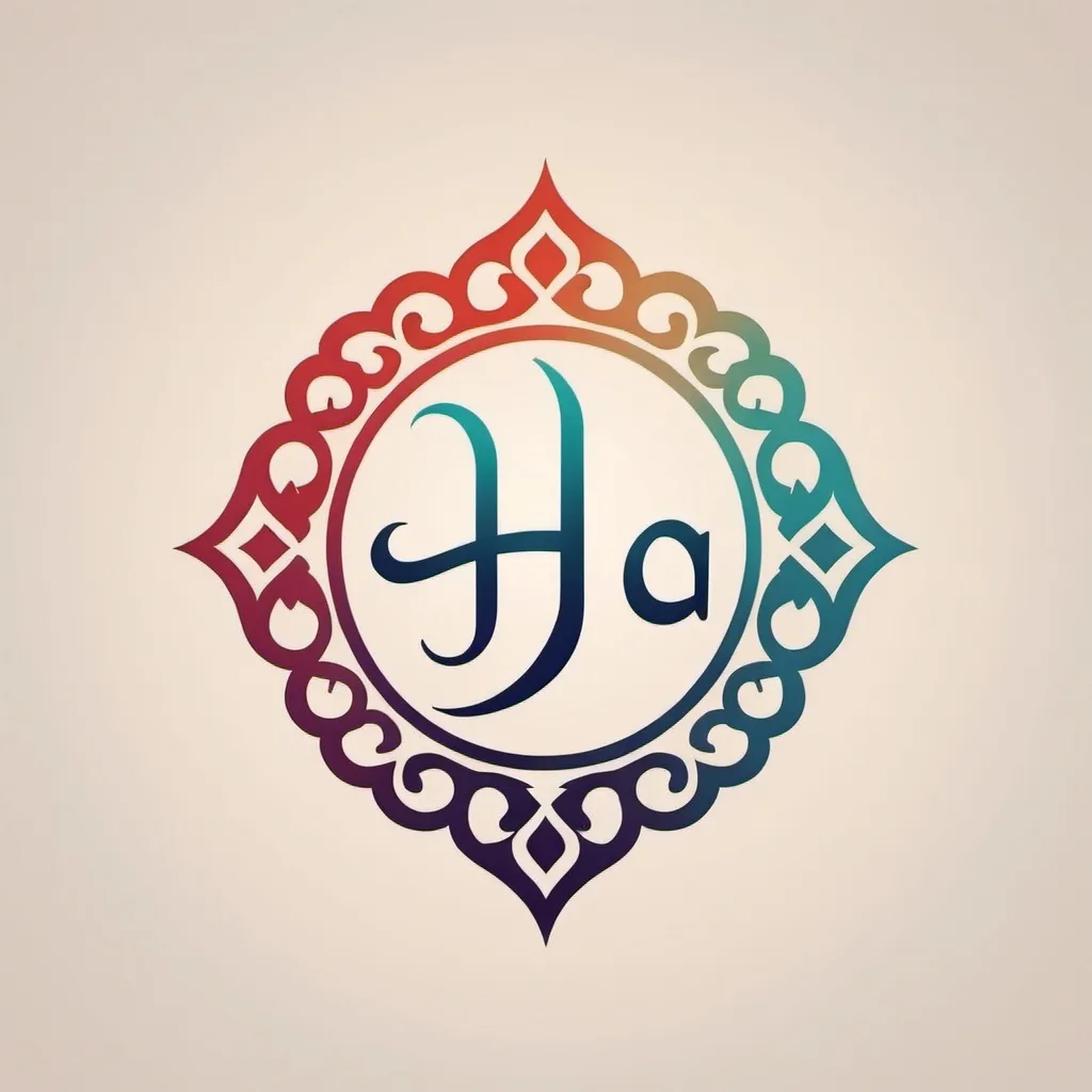 Prompt: create a beautiful colored logo for this name in arabic with korean with french style, the name is : H a j e r
the name of the logo is H a j e r