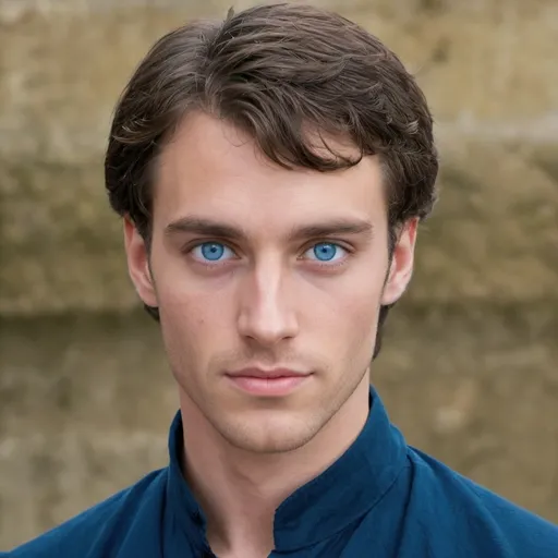 Prompt: Give me a picture of a ibéric young man, what does a ibéric man with blue eyes look like for real ?