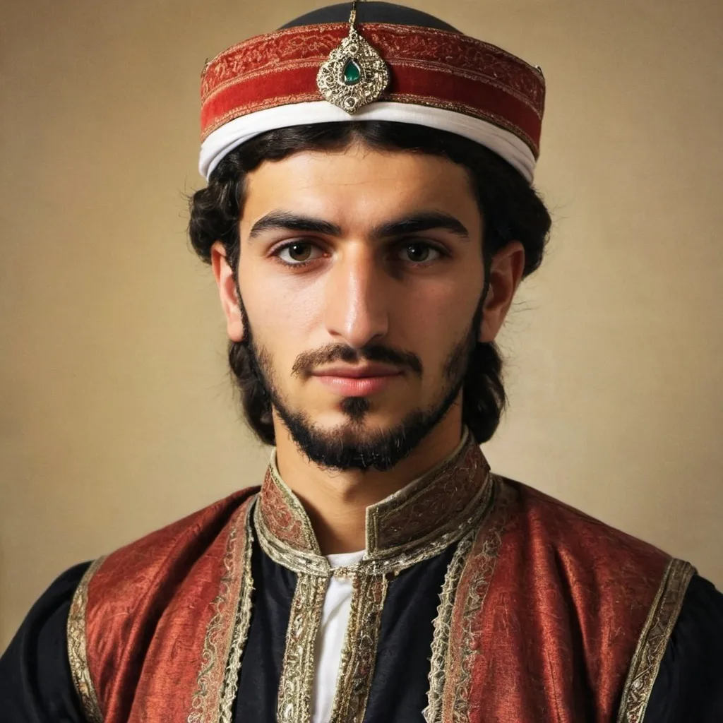 Prompt: Give me a picture of a  young  ottoman ibéric  man, what does ottoman andalouse ibéric  man  look like for real ?