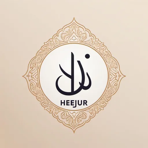 Prompt: create a beautiful logo for this name in arabic with korean with french style, the name is : Hèjeur
the name of the logo is Héjeur