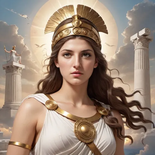 Prompt: Greek goddess Athena