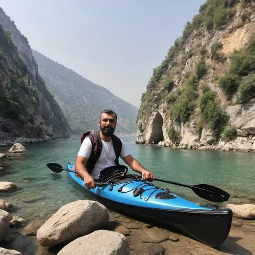 Prompt: Bir erkek fotoğrafı yaratmanı istiyorum sahte tweeter hesabı oluşturmak için. 35 yaşlarında beyaz tenli koyu kahverengi saçlı ela gözlü ortalamanın biraz üzerinde yakışıklı 180 civarında boyu olan fit vücudu olan ama abartılı değil gerçekçi olsun. Ayrıca kitap okumayı ve okuduğu kitapları sosyal medyada paylaşan hiking tırmanış trekking kayak yapmayı yüzmeyi seyahat etmeyi seven biri kitap okuduğu için biraz entellektüel siyah çerçeveli gözlükleri olan eğlenceli görünen biri olsun 
