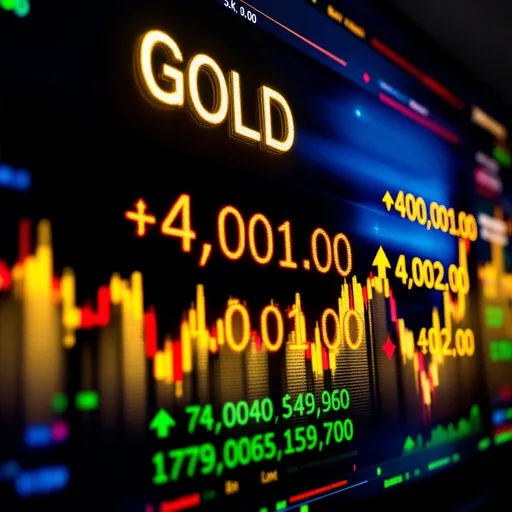 Prompt: gold hit 4000 dollar bullish trend