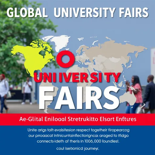 Prompt: GLOBAL UNIVERSITY FAIRS
Unlock global opportunities with Global University Fairs! We invite universities to showcase their programs at our upcoming fairs in africa, connecting you with aspiring african students eager to embark on their educational journeys.
