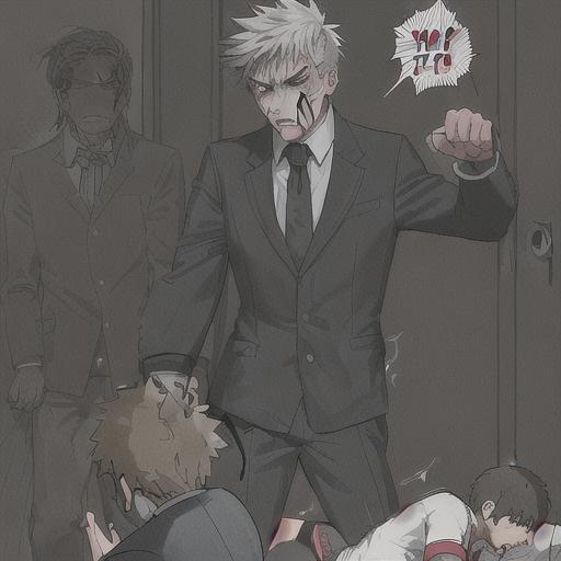 Prompt: The older students would walk up to him who was still healing from being punched and kicked in the face,planning on making things even worse for him    "w...what do you want..."he would get very scared,he was used to these older students brutally beating and bullying him
A few times they've almost even beat him half to death