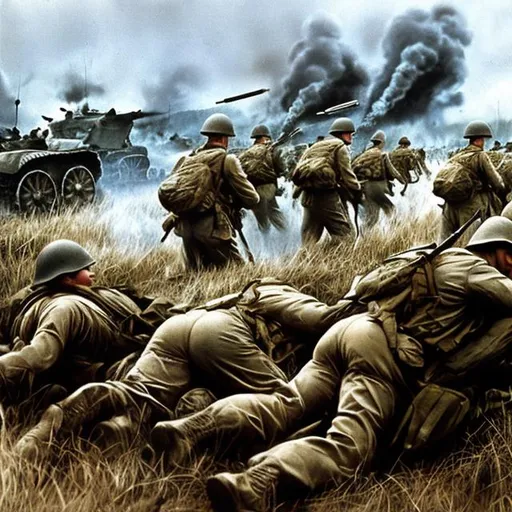 Prompt: HD, Victory in Europe is based on the memoir, Company Commander, by Charles B. MacDonald and depicts the final days of World War 2 as the 23rd Infantry Regiment advances into Germany during the death throes of the Third Reich. Macdonald describes it thus: “Our preparatory barrage against Ellers