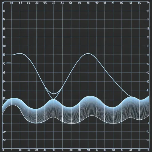 Prompt: depict the analog sinusoidal waves and relate it to syntesizers