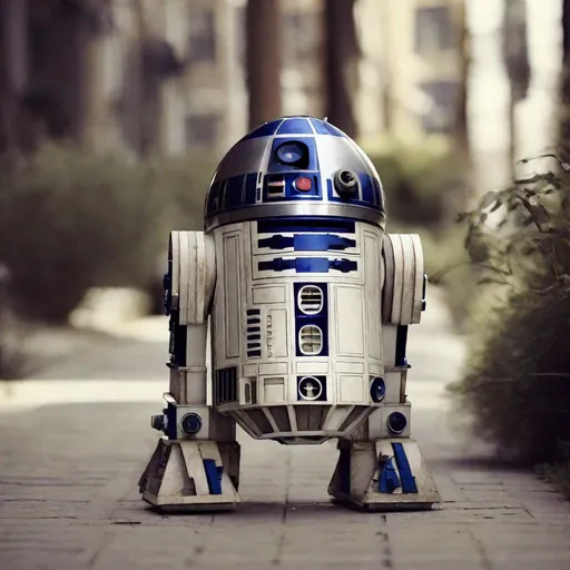 Prompt: Funny R2-D2 thumbnail image