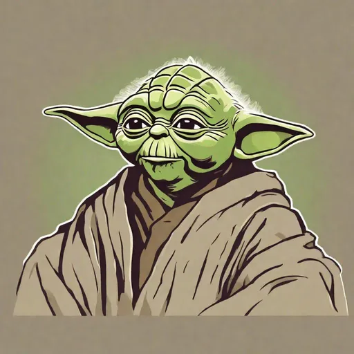 Prompt: Funny Yoda thumbnail picture