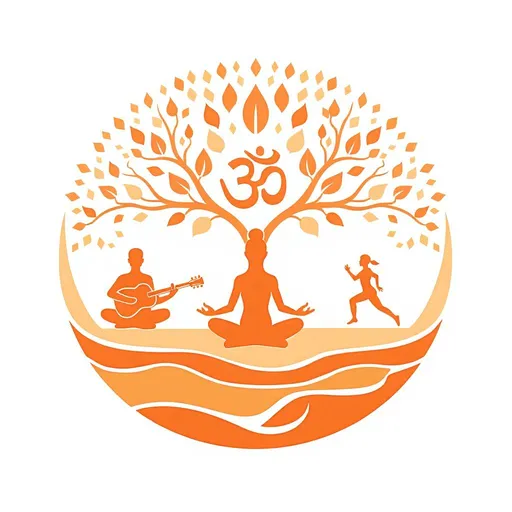 Prompt: Make this logo into orange color scale on white background

