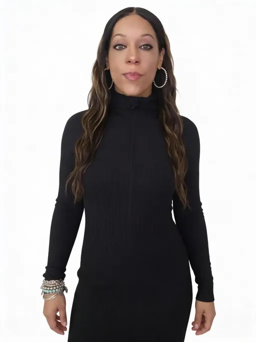 Prompt: The images Image1 represent the character. the character's clothing is Image2. 生成角色正面上半身视图。 需要包含角色完整的头部，保持自然站立姿势，双臂自然下垂。使用纯白色背景。确保上半身完整呈现，符合人体比例。