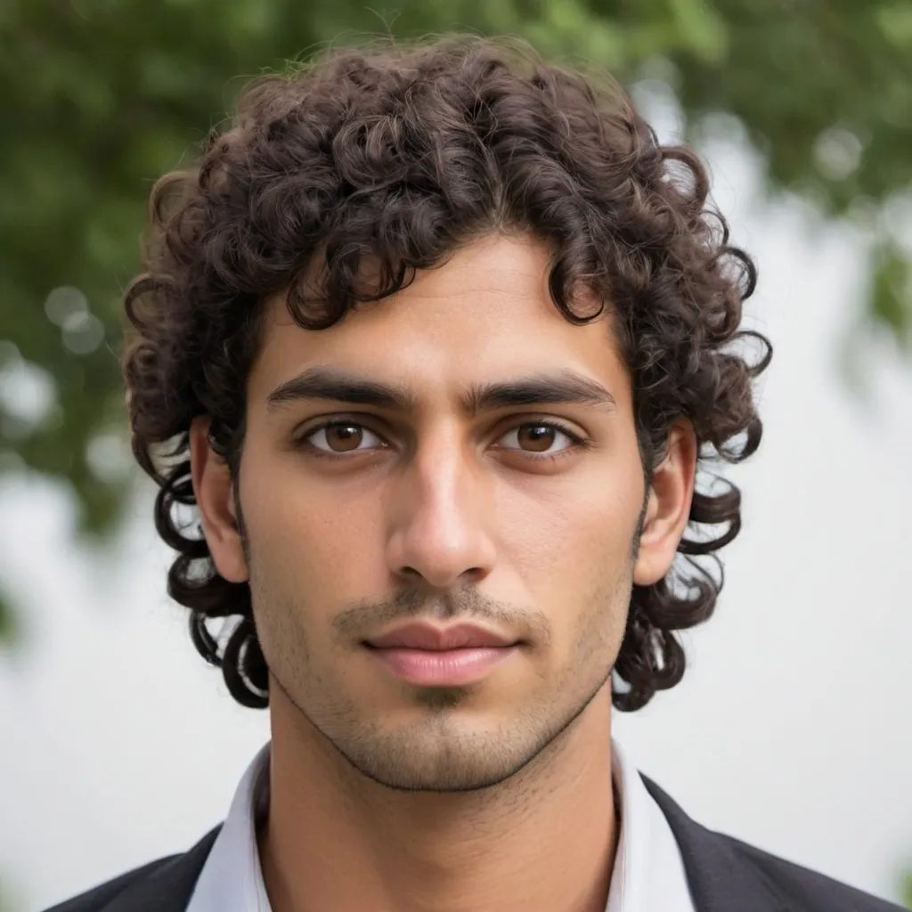 Prompt: tall handsome man with curly hair brown eyes about 28 year old 6 ft  tall pakistani

