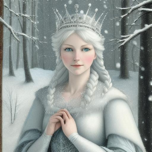 Prompt: snow Queen by Lorenzetti 