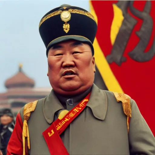 Prompt: Communist Mongolian leader 