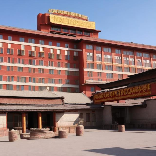 Prompt: Communist Mongolian hotel 