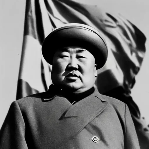 Prompt: Communist Mongolian leader 