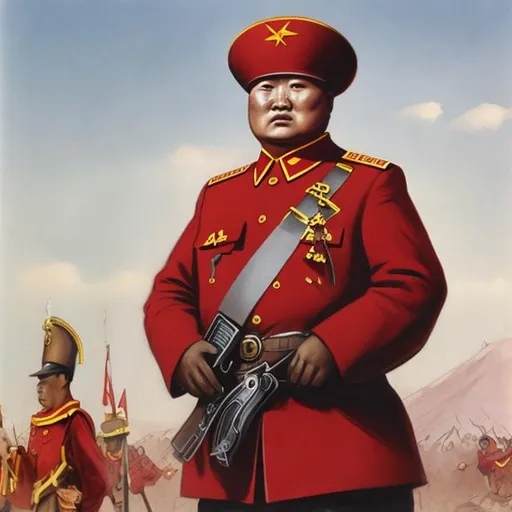 Prompt: Communist Mongolian General