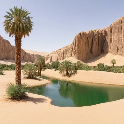 Prompt: oasis in the desert
