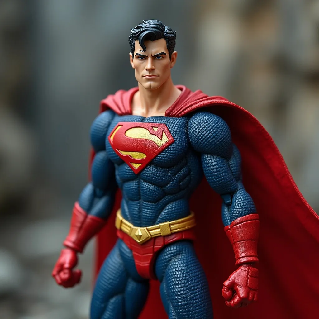 Prompt: An action figure of a superhero