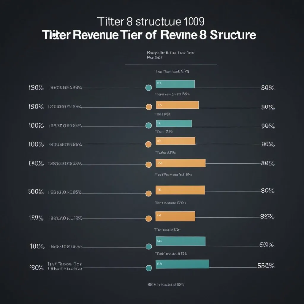 A visualization that shows revenue tier structure. T...