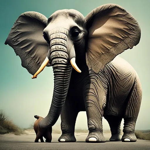 Prompt: creative eliphant photos