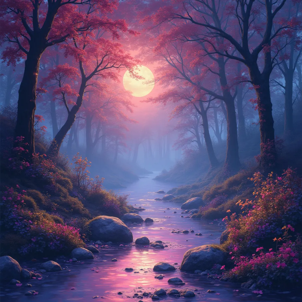 Prompt: create a banner image that is psychedelic nature happy