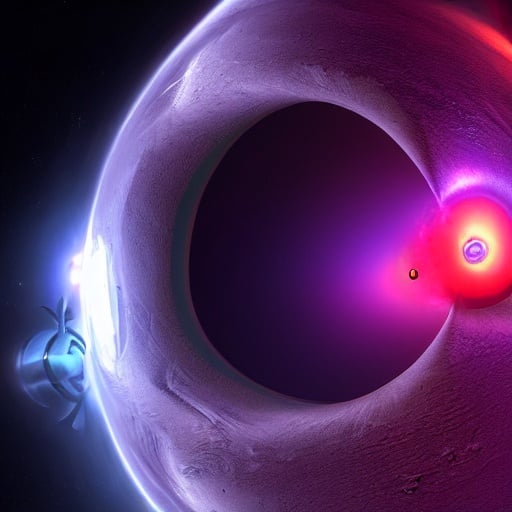 Prompt: a chaos void with infinite possibilities of unknown origin in the great void of space, sci - fi, black hole, photo realistic, unreal engine 5,