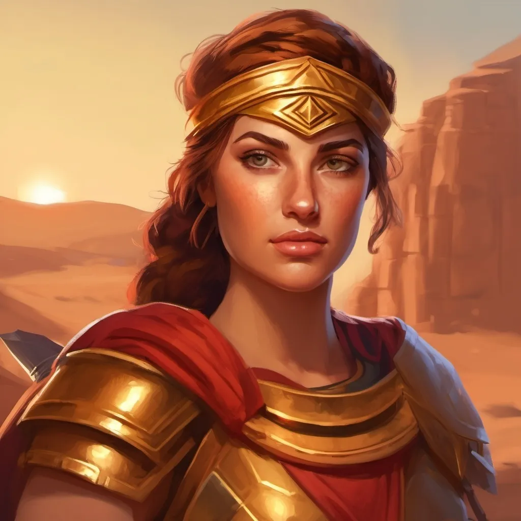 Prompt: A young spartan general. She wears a hoplite armor. D&d art. 2d art. 2d. Well draw face. Detailed. 