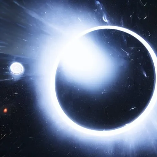 Prompt: a chaos void with infinite possibilities of unknown origin in the great void of space, sci - fi, black hole, photo realistic, unreal engine 5,