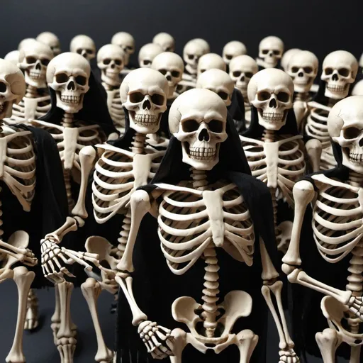 Prompt: Skeleton army