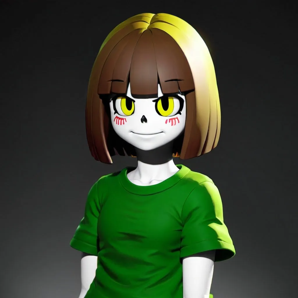 Prompt: Chara from Undertale 