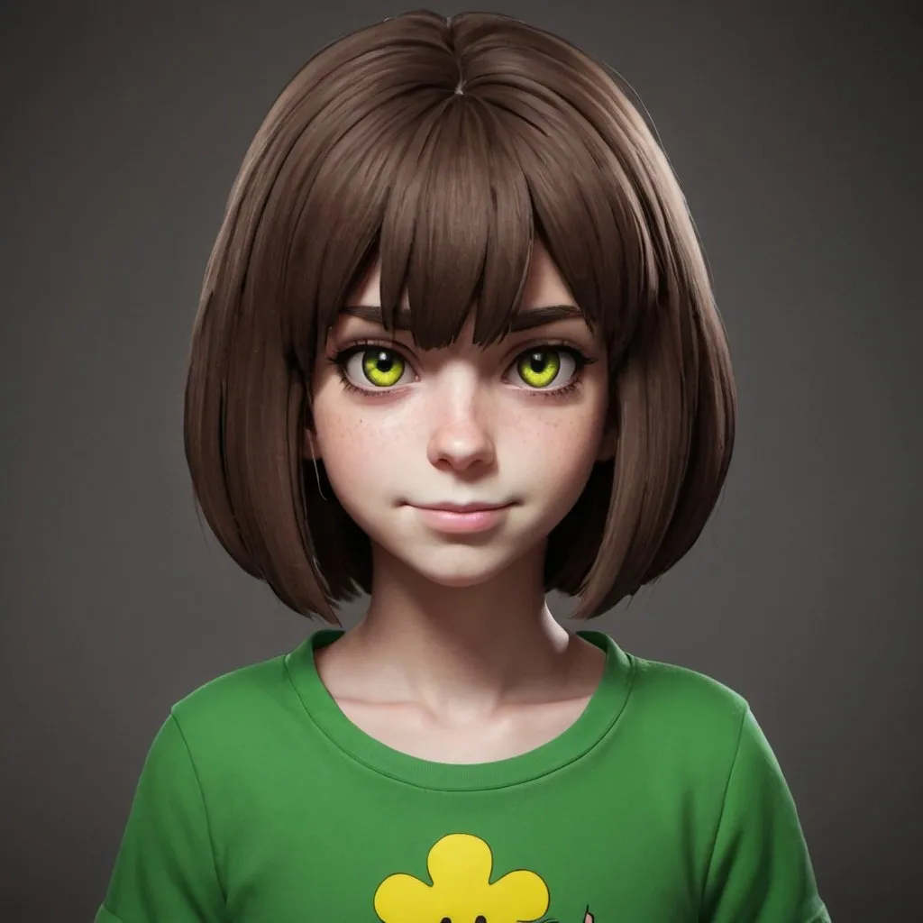 Prompt: Chara from Undertale 