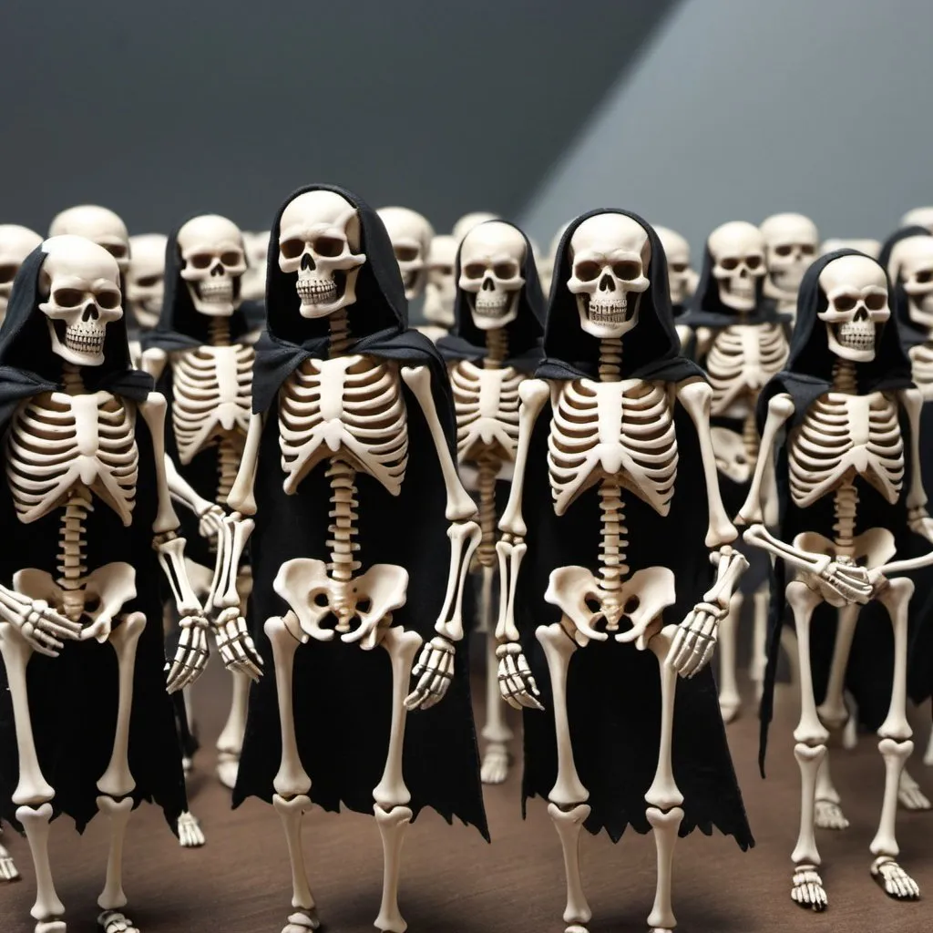 Prompt: Skeleton army