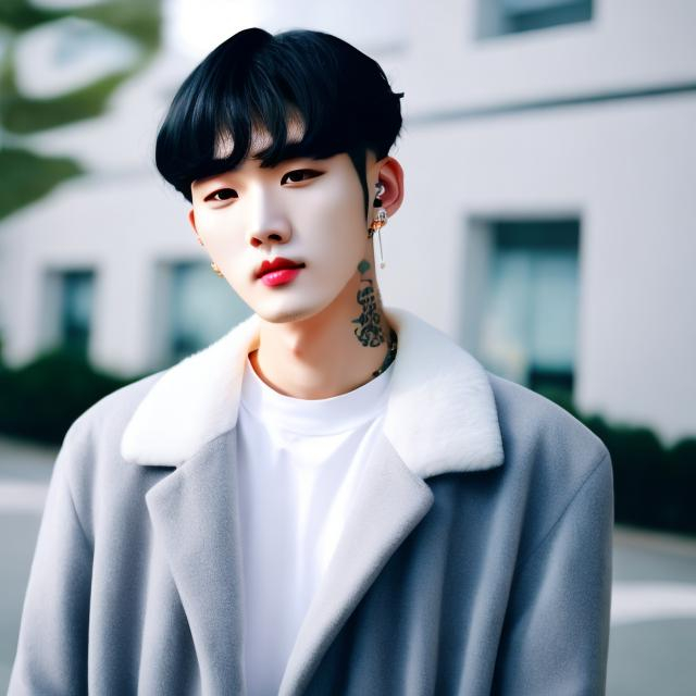 Prompt: Korean version of Lil peep 