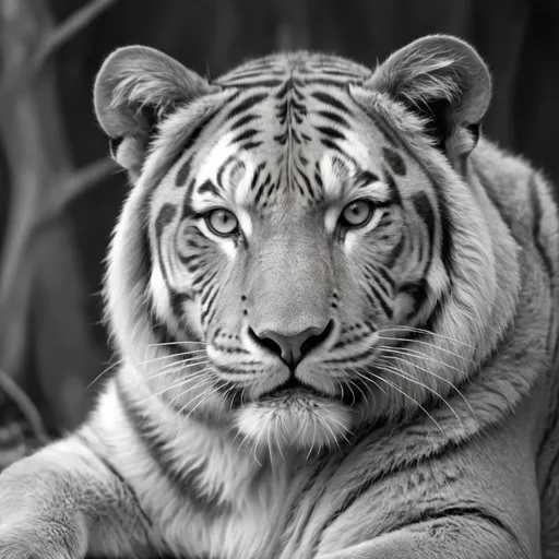 Prompt: realistic animals light grey scale picture for colouring in  