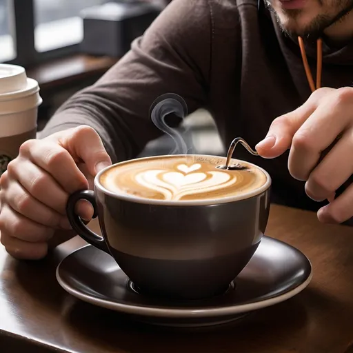 Prompt: coffee hackers with the power to hack into any system using coffee in their veins