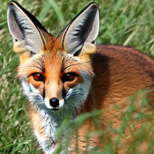 Prompt: kitsuni fox white orange purple