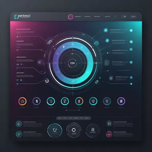 Prompt: (interface design) modern, sleek layout, user-friendly, vibrant colors, dynamic visuals, intuitive navigation, high-tech feel, engaging graphics, responsive elements, clean lines, digital interaction, functional aesthetic, innovative user experience, immersive ambiance, futuristic technology, ultra-detailed, HD quality