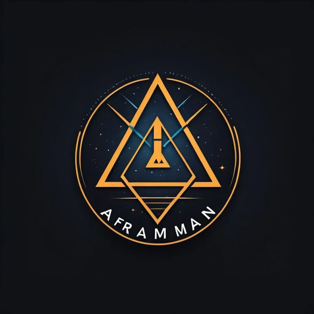 Prompt: Logo for a construction company named "Aframian" with some interest in space construction, mathematical and all intellectual abilites 
