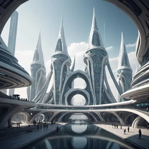 Prompt: fantasy futuristic architecture 