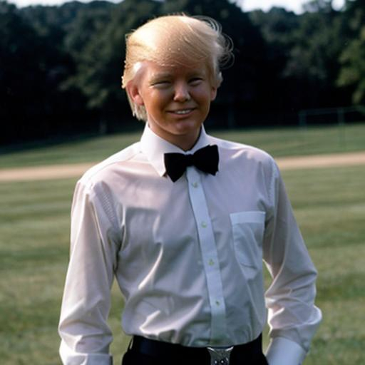 Prompt: donald trump in high school prom