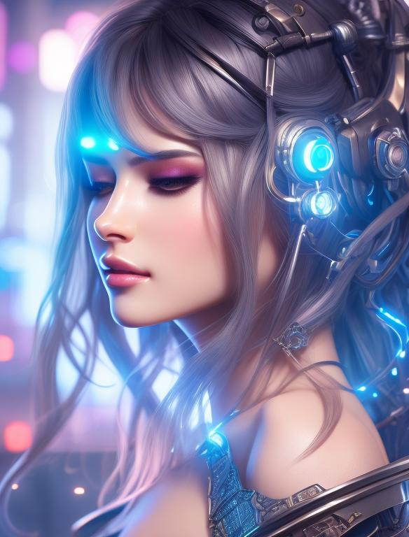 Prompt: real looking female skin for photorealistic image, cyberpunk, closeup, d & d, fantasy, intricate, elegant, highly detailed, digital painting, artstation, concept art, matte, sharp focus, illustration, art in the style of artgerm and greg rutkowski and alphonse mucha